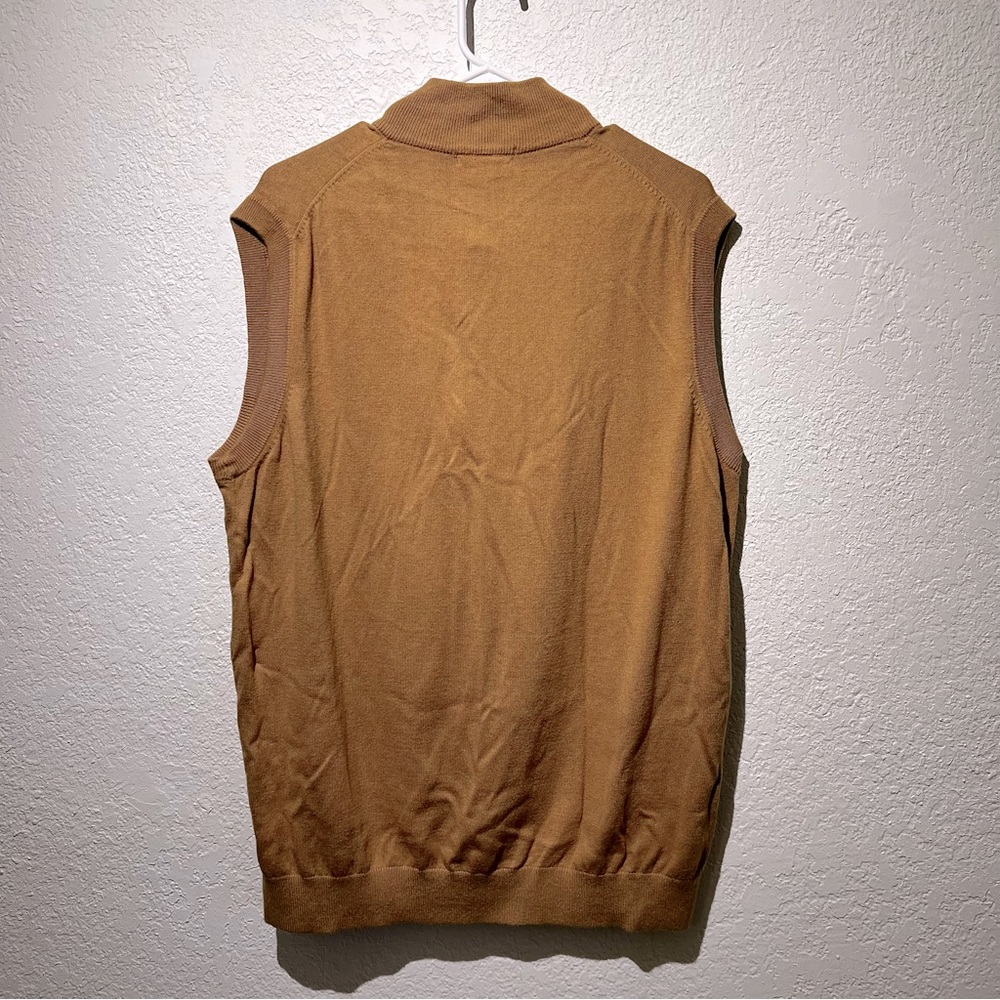 J. Hilburn cotton Silk Cashmere Blend Zip Vest Mens XL - Picture 2 of 3